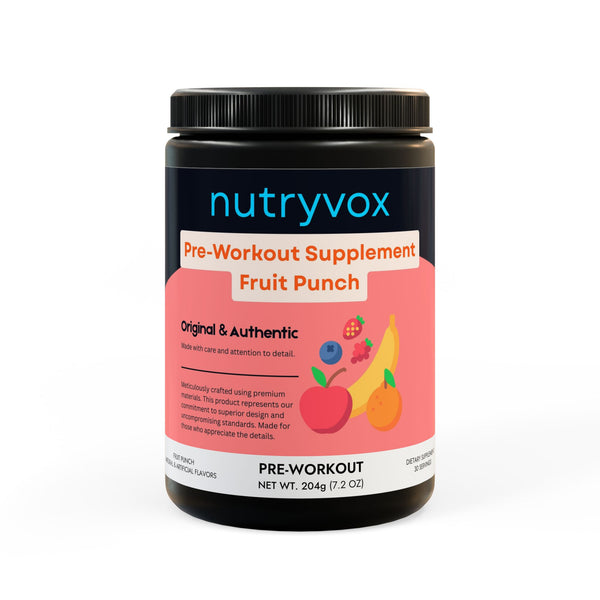 Pre-Workout Supplement, Fruit Punch (204g, 7.1oz)