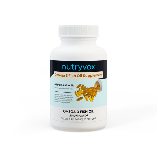 Omega 3 Fish Oil Supplement (60 Softgels)