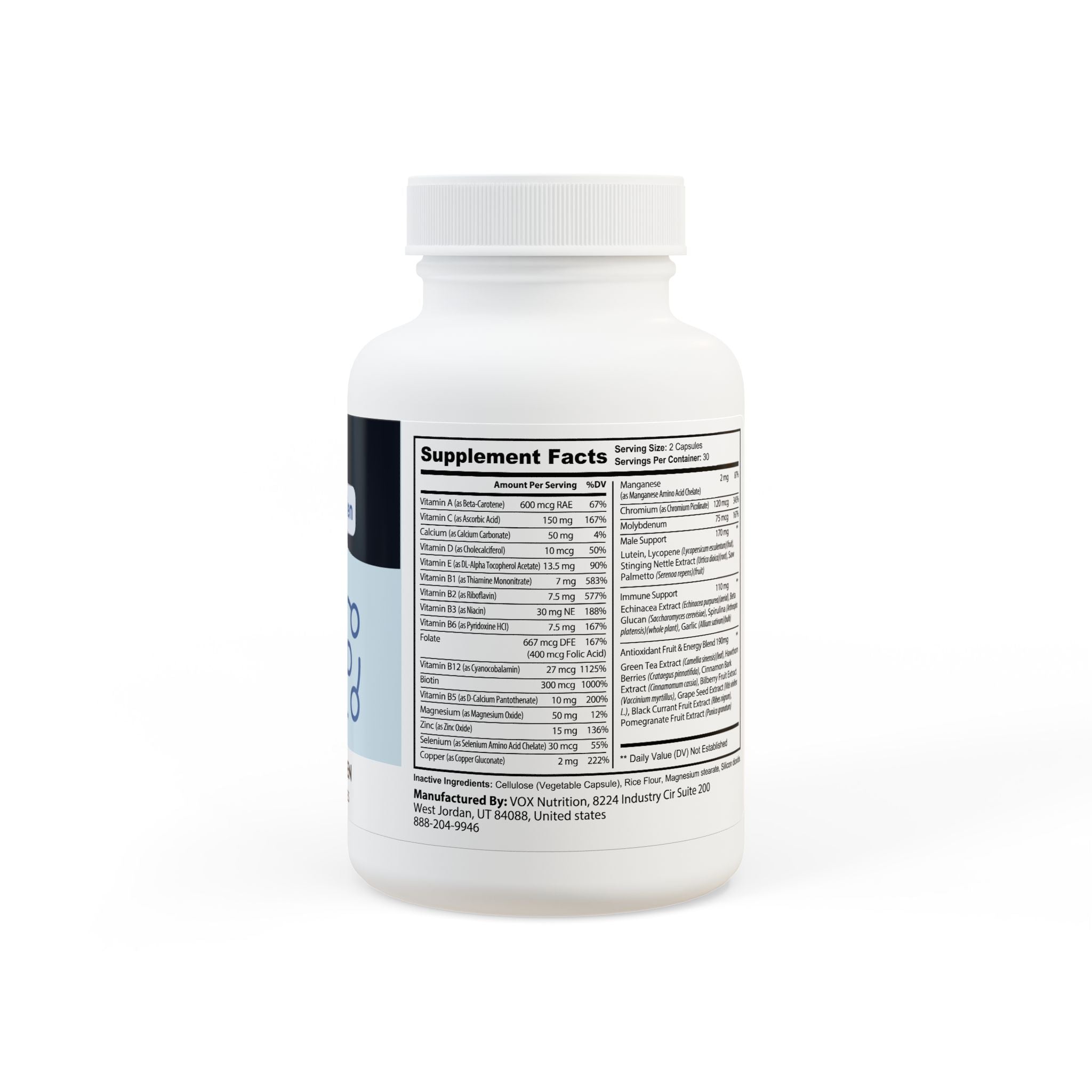 Multivitamin for Men Supplement (60 Capsules)