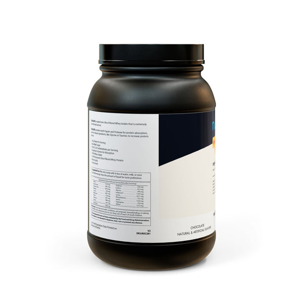Whey Isolate Protein Supplement (907g, 2lb)